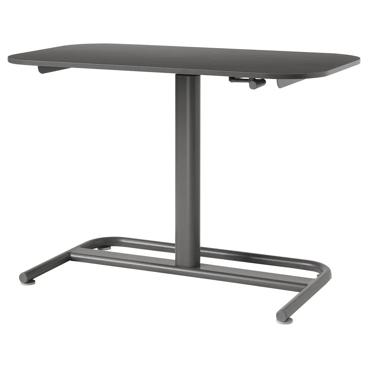 IKEA SEGRARE Desk sit/stand, dark gray [Width 43 1/4 ", Depth 23 5/8 ", Max. load 88 lb]