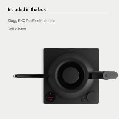 Fellow Stagg EKG Pro Electric Kettle Matte Black [Stainless Steel, 1200 Watts, .9 Liter]