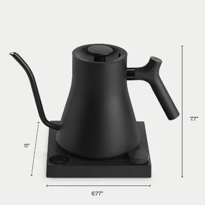 Fellow Stagg EKG Pro Electric Kettle Matte Black [Stainless Steel, 1200 Watts, .9 Liter]
