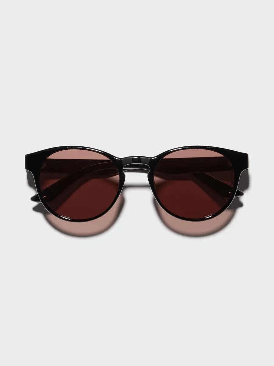Uniqlo Boston Sunglasses Dark Brown [Imported, UV400 lenses block approximately 99% of UV rays., Made from flexible plastic for comfort.]