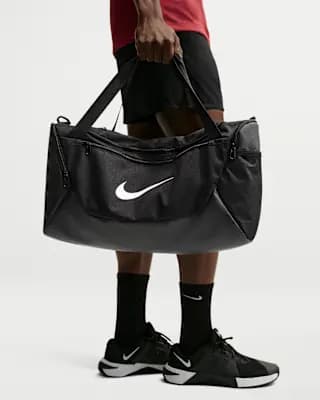 Nike Brasilia Training Duffel Bag (Small, 40L) Black/Black/White [100% polyester, Spot clean, ONE SIZE]