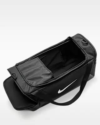 Nike Brasilia Training Duffel Bag (Small, 40L) Black/Black/White [100% polyester, Spot clean, ONE SIZE]