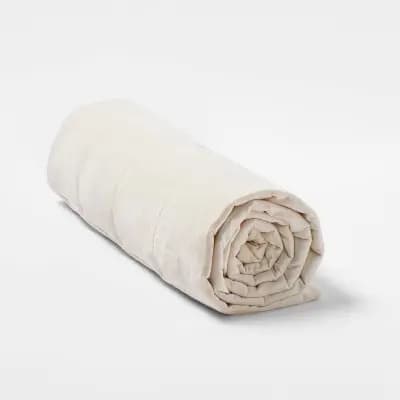 12lbs Weighted Blanket Ivory - Tranquility [48 Inches (L), 72 Inches (W), 12 Pounds, Quilted]