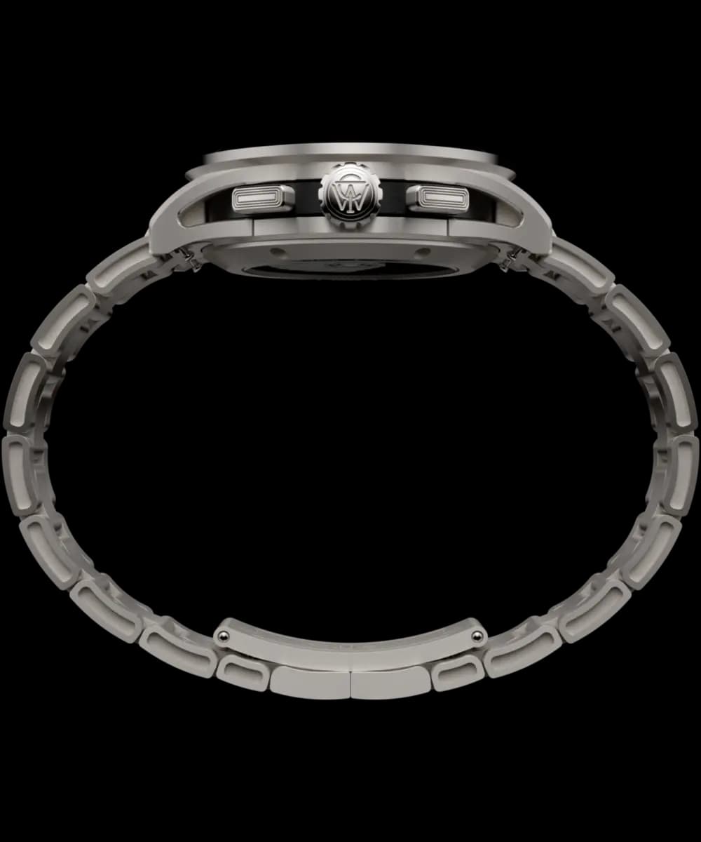 Timex Atelier Chronograph Automatic M1a Ti 42mm Swiss Made Titanium Bracelet [50 m, Titanium]