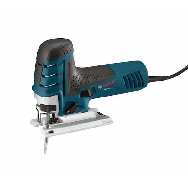 Bosch 7 Amp Corded Variable Speed Barrel-Grip Jig Saw Kit with Carrying Case, JS470EB [Amperage (A): 7 A, Bevel Capacity (degrees): 45 °, Color Family: Blue]