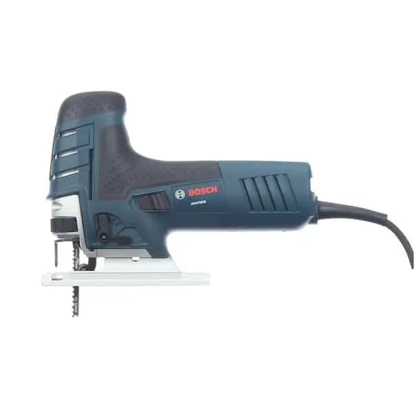 Bosch 7 Amp Corded Variable Speed Barrel-Grip Jig Saw Kit with Carrying Case, JS470EB [Amperage (A): 7 A, Bevel Capacity (degrees): 45 °, Color Family: Blue]