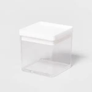2.75c Short Square Plastic Food Storage Container - Brightroom [Number of Pieces 1, Dimensions (Overall) 4.12 Inches (H) x 4 Inches (W) x 4 Inche, Weight .43 Pounds, Features Stack
