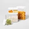 2.75c Short Square Plastic Food Storage Container - Brightroom [Number of Pieces 1, Dimensions (Overall) 4.12 Inches (H) x 4 Inches (W) x 4 Inche, Weight .43 Pounds, Features Stack