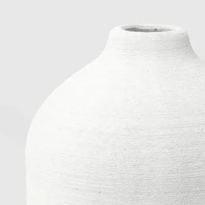 Threshold Modern Textured Ceramic Bud Vase White - Thresholdâ„¢ [Ceramic, 1.17 Pounds, 5.62 Inches (H) x 4 Inches (W)]