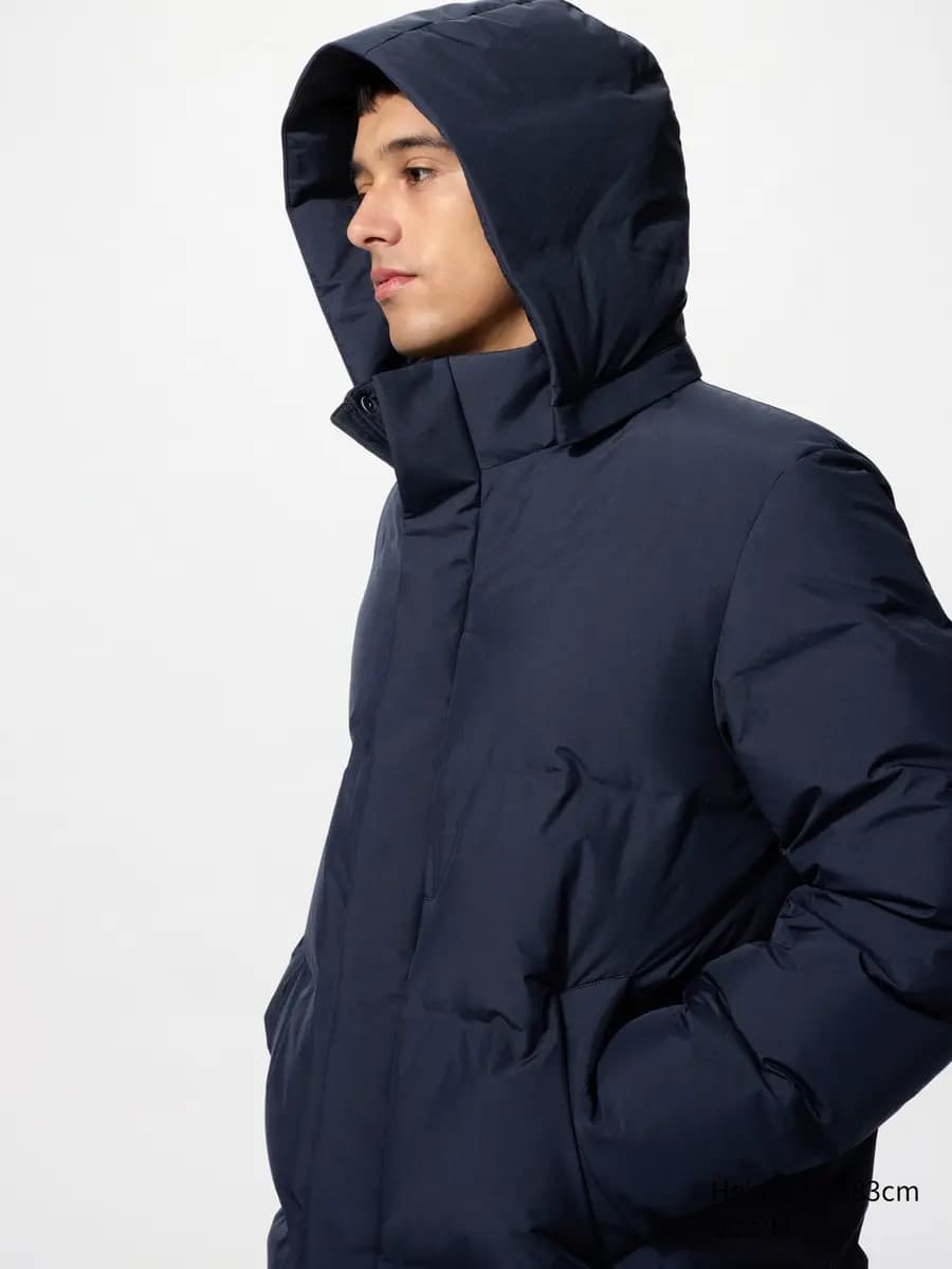 Uniqlo Seamless Down Coat Black [Imported, Hand wash cold, Do not dry clean, Convenient inner pocket.]