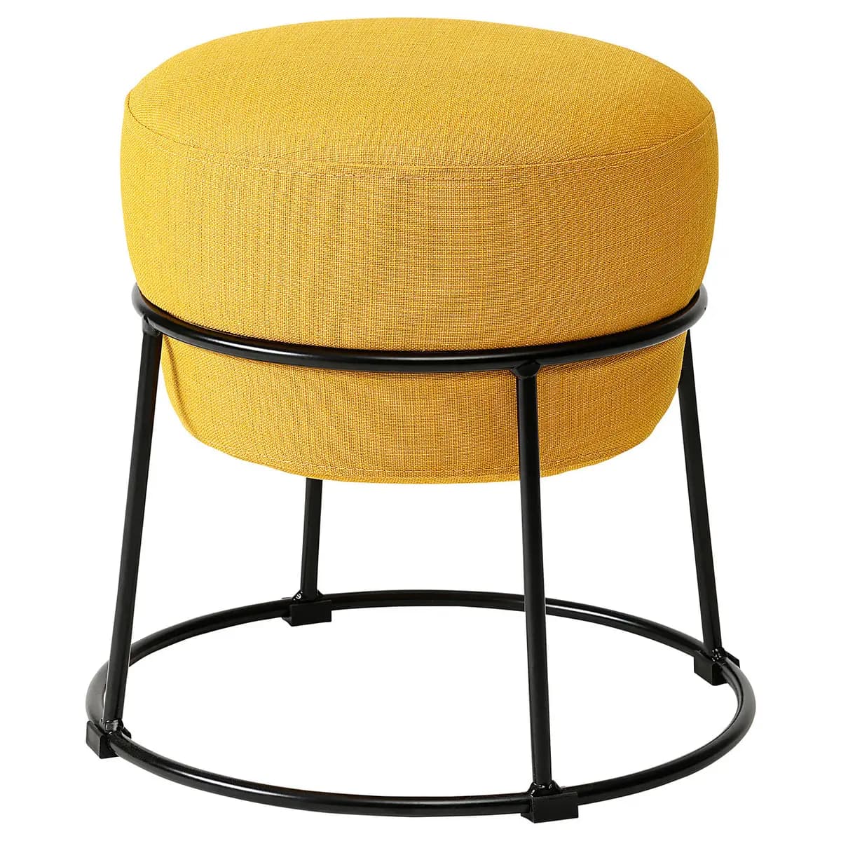 IKEA EMMISLÖV Pouf, Skiftebo yellow [Height 16 7/8 ", Diameter 16 1/2 "]