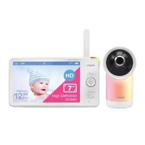 V-Tech 7" HD Smart Pan & Tilt Video Baby Monitor [Dimensions (Overall) 4.51 Inches (H) x 8.03 Inches (W) x .73, Weight 1.89 Pounds, Features Wi-Fi Enabled, High-Definition Screen,