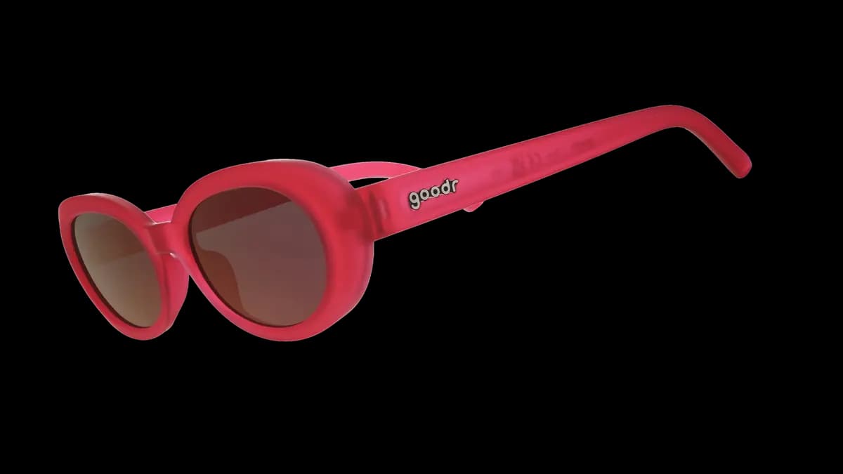 goodr Dancing Through Dimensions Hot Pink Oval [polarized lenses, UV400, premium polymer]