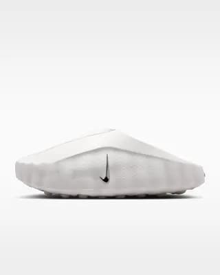 Nike Mind 001 Women's Pregame Mules Summit White/Phantom/Light Orewood Brown/Metallic Silver [Summit White/Phantom/Light Orewood Brown/Metallic Silver, W 5 / M 3.5, W 6 / M 4.5, W 
