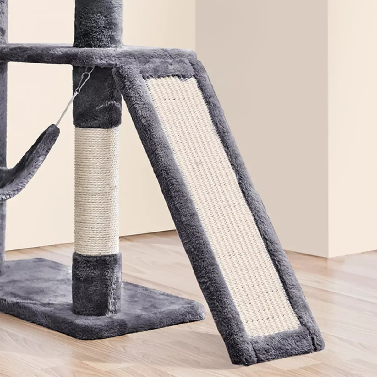 Yaheetech 54-in Multi-Level Cat Tree with Condo, Hammock and Scratching Board [Description and Overview Every cat deserves a cozy space to climb, Features Engaging Multilevel Layou