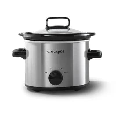 Crock-Pot 2qt Manual Slow Cooker - Stainless Steel [5 Pounds, 2 Quart, 3]