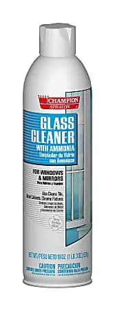 Chase Champion Foam Glass Cleaner Spray, 19 Oz Can, Case Of 12 [color Blue; Black, Number Of Containers 12, Size (container) 19 oz, antibacterial No]