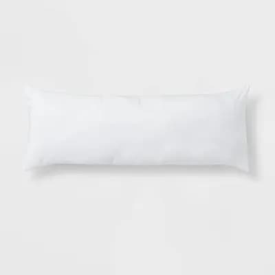 Body Pillow White - Room Essentials™ [2.33 Pounds, Rectangle (shape), 100% Polyester]