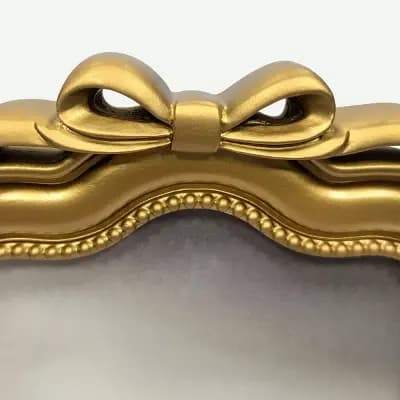 Harbortown 4"x6" Decorative Arched Bow Table Picture Frame Gold [Resin (Frame), Gold, .88 Pounds]