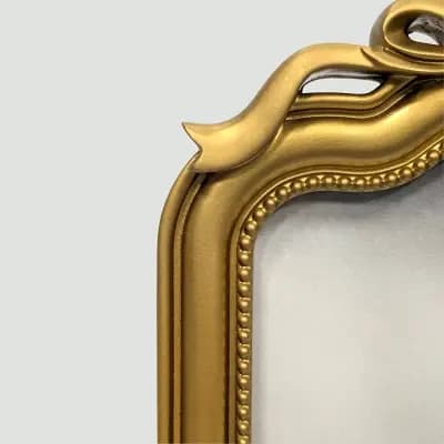 Harbortown 4"x6" Decorative Arched Bow Table Picture Frame Gold [Resin (Frame), Gold, .88 Pounds]
