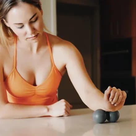 Tiger Tail USA Tiger Ball Peanut 2.4 Foam Roller Gray [Fitness Recovery, Silicone, 6 x 5 x 2.5 inches]
