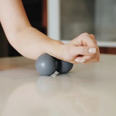 Tiger Tail USA Tiger Ball Peanut 2.4 Foam Roller Gray [Fitness Recovery, Silicone, 6 x 5 x 2.5 inches]