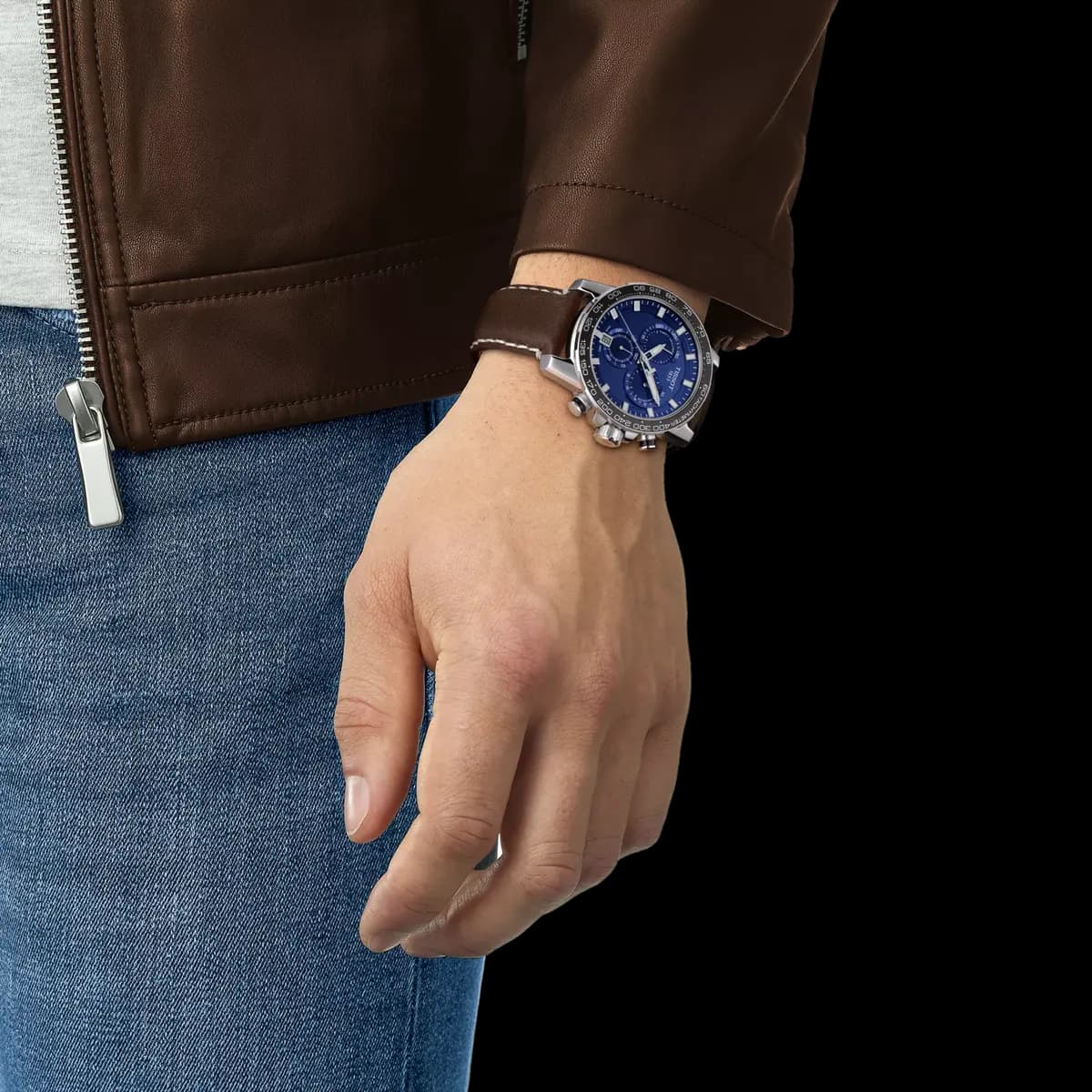 Tissot Supersport Chrono 45.5mm Blue T1256171604100 [45.50 mm, Quartz chronograph PowerDrive, 100 m]