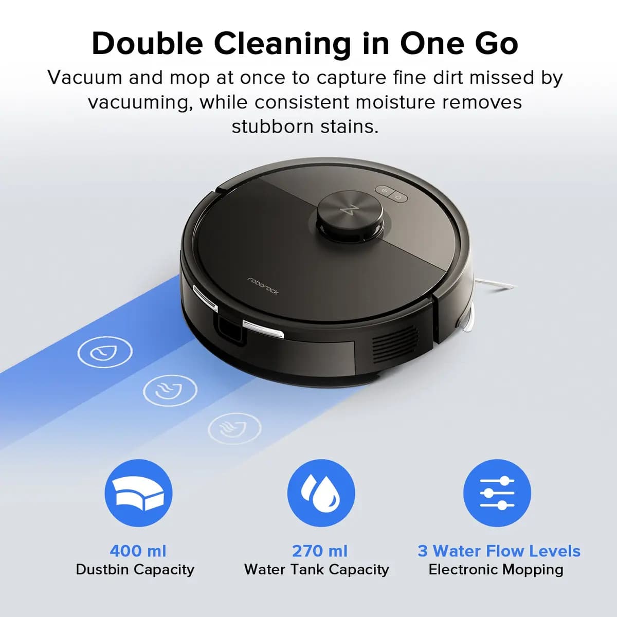 Roborock Q7 L5 Black [8000 Pa, 12.79 x 12.79 x 3.89 in, LiDAR]
