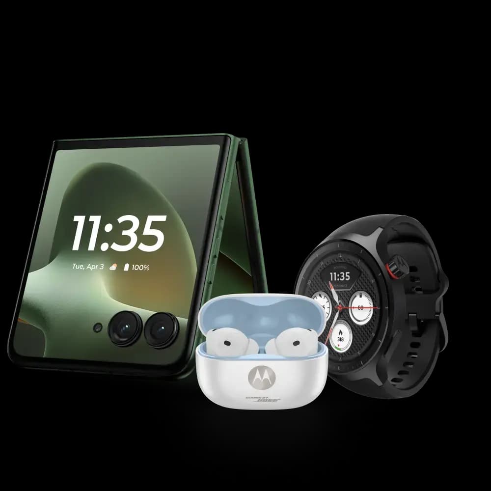 Motorola razr+ - 2026, PANTONE Mountain View, 256GB, Unlocked [256GB, 12GB + RAM Boost (up to 12GB additional), Android 16]