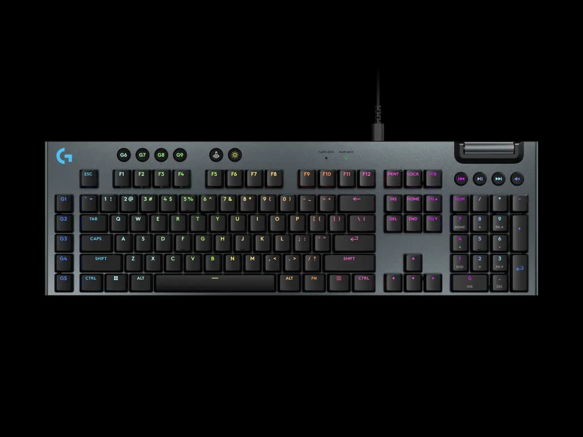 Logitech G915 X Wired Gaming Keyboard - Black - English US (QWERTY) [0.89 in (22.6 mm), 5.91 in (150 mm), 18.7 in (475 mm)]