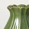 Hearth & Hand with Magnolia 9" Pleated Ceramic Vase Green - Hearth & Hand™ with Magnolia [9 Inches (H) x 7.25 Inches (W), 3.2 Pounds, Ceramic]