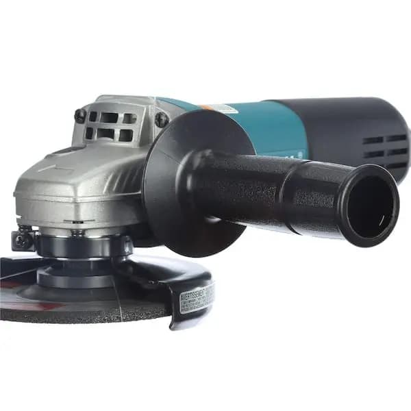 Makita 7.5 Amp Corded 4-1/2 in. Easy Wheel Change Compact Angle Grinder with Grinding Wheel, Wheel Guard and Side Handle, 9557NB [Amperage (A): 7.5 A, Arbor Size: 5/8 in-11, Color 