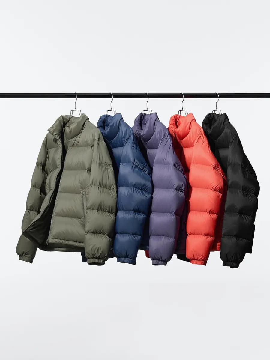 Uniqlo Light Down Volume Jacket Black [Imported, Hand wash cold, Do not dry clean, Voluminous stand collar design.]