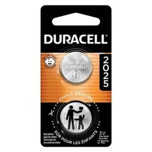 Duracell 2025 Batteries Lithium Coin Button - 2 Pack - Specialty Battery w/ Bitterant Technology: 185mAh Capacity, 3V Output [Weight .02 Pounds, Volts 3 Volts, Battery Capacity 185
