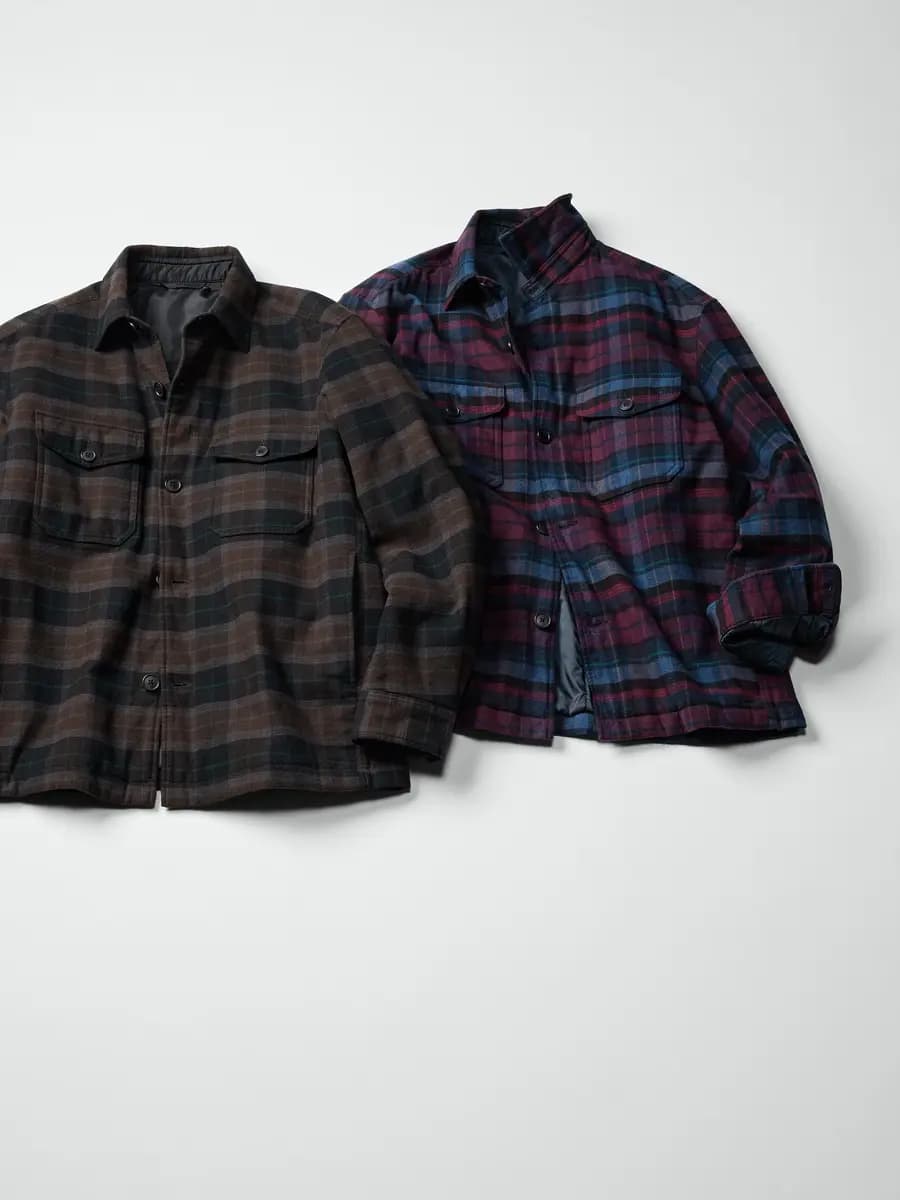 Uniqlo Padded Shirt Jacket Dark Brown [Imported, Hand wash cold, Do not dry clean, Pockets lined with soft padding.]