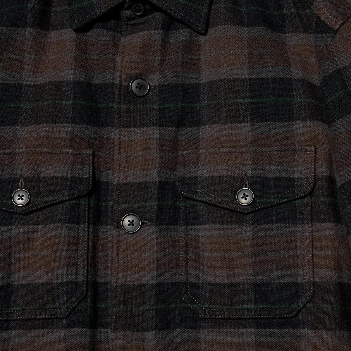 Uniqlo Padded Shirt Jacket Dark Brown [Imported, Hand wash cold, Do not dry clean, Pockets lined with soft padding.]