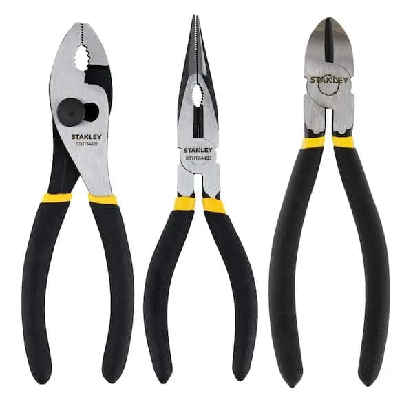 Stanley Pliers Set (3-Piece), STHT84405 [Hand Tool Type: Plier Set, Individual/Set: Set, Number of Pieces: 3]