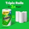 Bounty Full Sheet Paper Towels - 10 Triple Rolls - 2-Ply - 75 Sheets [Health Facts Dye-Free, No Fragrance Added, Non-Toxic, Sheets Per Roll 75, Disposability Do not flush, Count 10