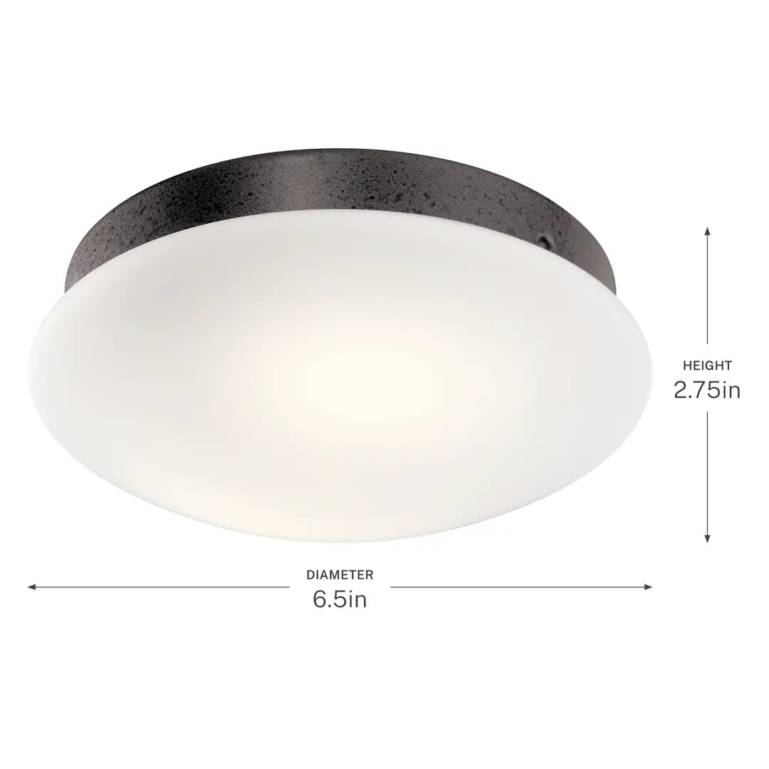 Kichler Ried Fan Light Kit Anvil Iron (380356AVI) [Attribute 3000K, Diameter 6.5, Height 2.75]