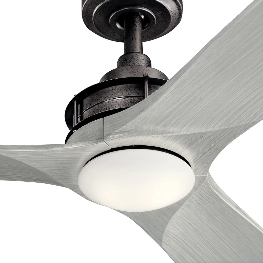 Kichler Ried Fan Light Kit Anvil Iron (380356AVI) [Attribute 3000K, Diameter 6.5, Height 2.75]