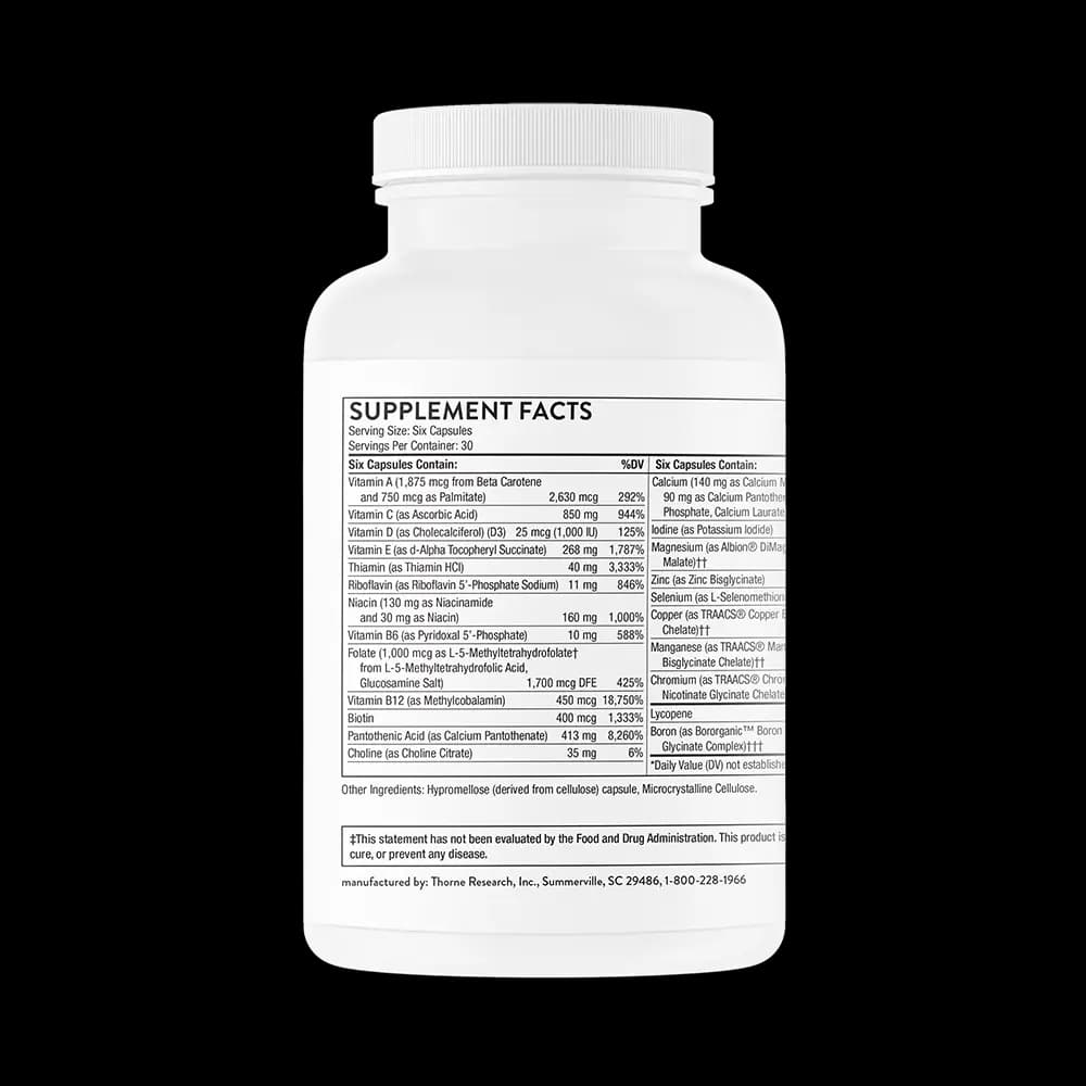 Thorne Men's Multi 50+ [6 Capsule(s), 180, 1875mcg]