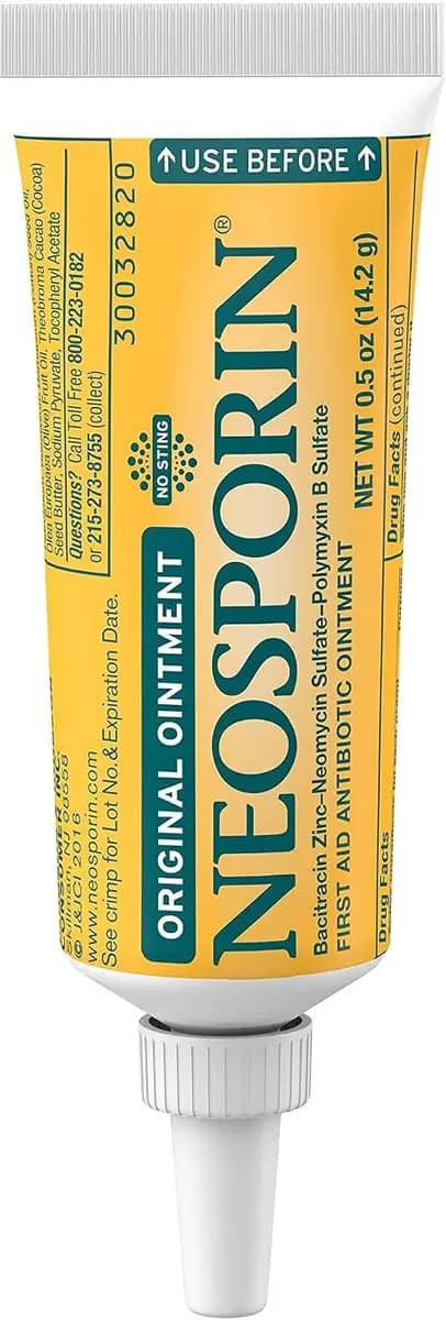 Neosporin Original First Aid Antibiotic Ointment with Bacitracin Zinc for Infection Protection, Wound Care Treatment & Scar Appearance Minimizer for Minor Cuts, Scrapes and Burns,.