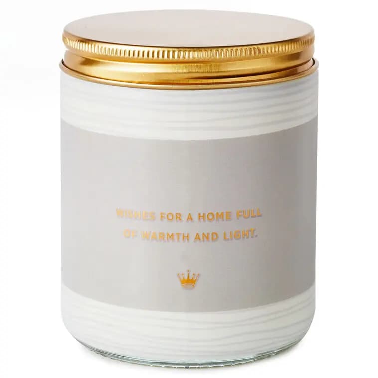 Home Sweet Home Scented Single-Wick Jar Candle, 7 oz. [Dimensions 7 oz.; 2.62'' W x 3.62'' H x 2.62'' D, Count 1, Format Candle, Scent Linen and warm sandalwood]