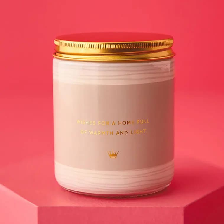 Home Sweet Home Scented Single-Wick Jar Candle, 7 oz. [Dimensions 7 oz.; 2.62'' W x 3.62'' H x 2.62'' D, Count 1, Format Candle, Scent Linen and warm sandalwood]