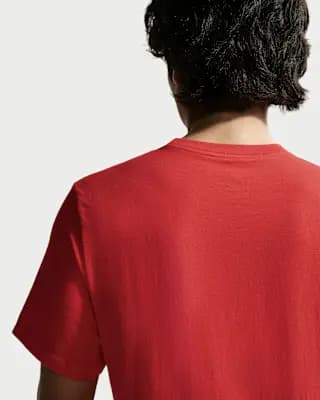 Korea Men's Nike Soccer T-Shirt Global Red [100% cotton, Machine wash, S-XXL]