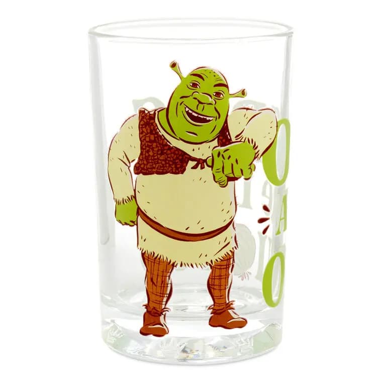 Shrek Ogres Are Like Onions Collectible Drinking Glass, 13.5 oz. [Message Ogres are like onions, Count 1, Care instructions Top rack dishwasher safe., Item number 1WOW1039]