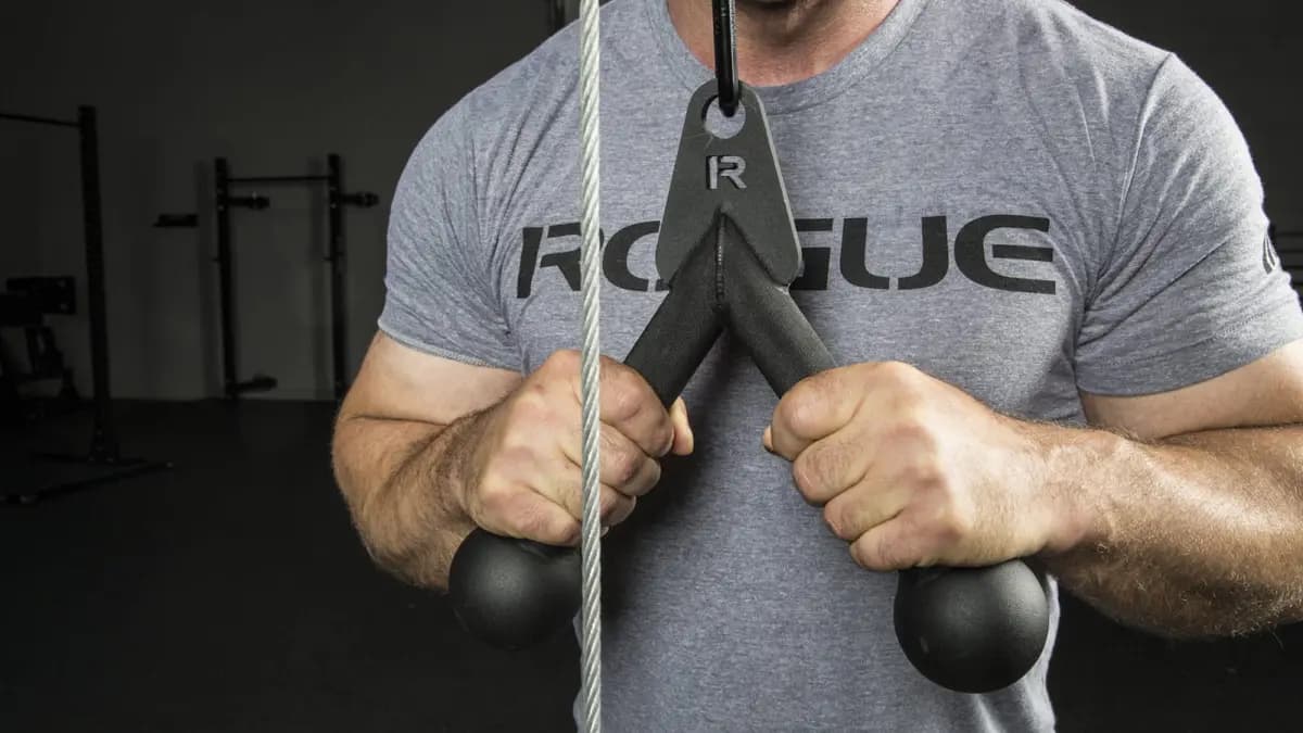 Rogue Fitness Rogue Tricep Push Down Attachment [Black, Yes, 4LB]