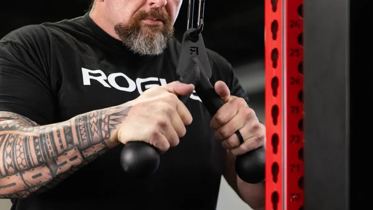 Rogue Fitness Rogue Tricep Push Down Attachment [Black, Yes, 4LB]