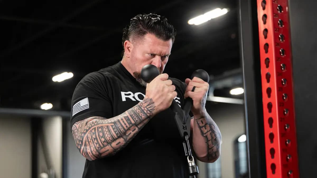 Rogue Fitness Rogue Tricep Push Down Attachment [Black, Yes, 4LB]