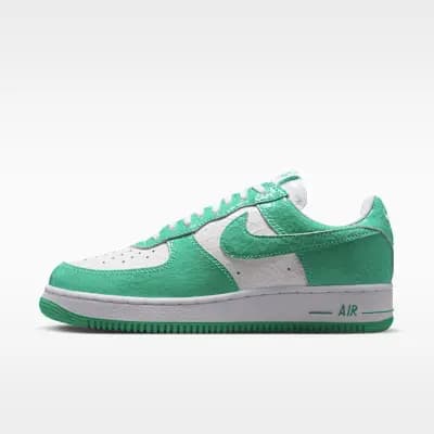 Nike Air Force 1 Men's Shoes Menta/White/Menta [Menta/White/Menta, Leather upper, Foam midsole]